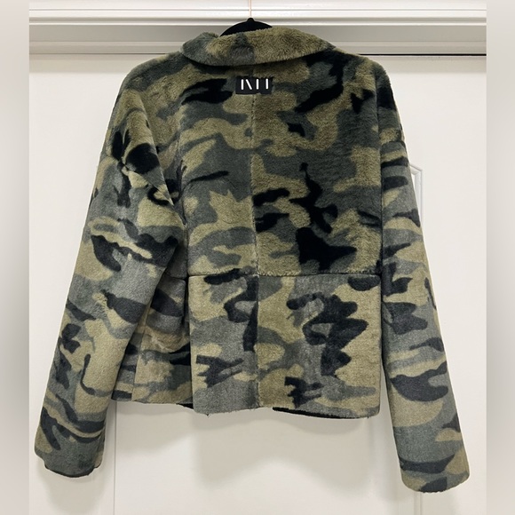 Anthropologie NVLT Vincenza Camo Faux Fur Jacket - Picture 7 of 12